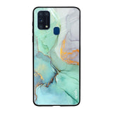 Green Marble Samsung Galaxy M31 Glass Back Cover Online
