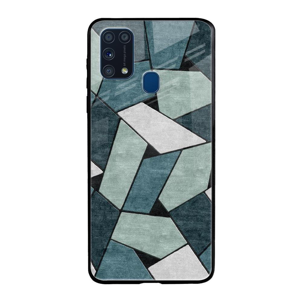 Abstact Tiles Samsung Galaxy M31 Glass Back Cover Online