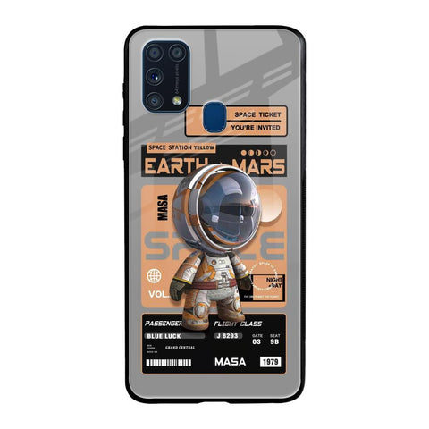 Space Ticket Samsung Galaxy M31 Glass Back Cover Online