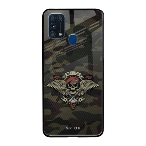 Army Warrior Samsung Galaxy M31 Glass Back Cover Online