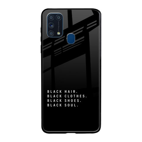Black Soul Samsung Galaxy M31 Glass Back Cover Online