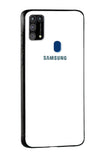 Arctic White Glass Case for Samsung Galaxy A31