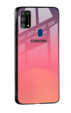 Sunset Orange Glass Case for Samsung Galaxy M31 Prime
