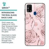 Shimmer Roses Glass case for Samsung Galaxy M31