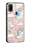 Balloon Unicorn Glass case for Samsung Galaxy S21