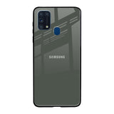Charcoal Samsung Galaxy M31 Glass Back Cover Online