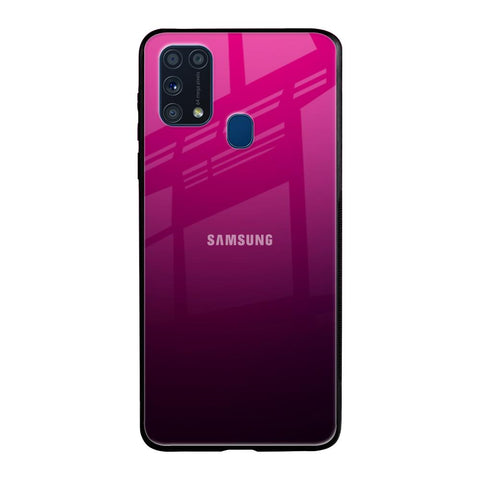 Purple Ombre Pattern Samsung Galaxy M31 Glass Back Cover Online