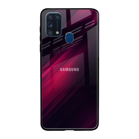 Razor Black Samsung Galaxy M31 Glass Back Cover Online