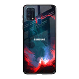 Brush Art Samsung Galaxy M31 Glass Back Cover Online