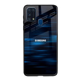 Blue Rough Abstract Samsung Galaxy M31 Glass Back Cover Online