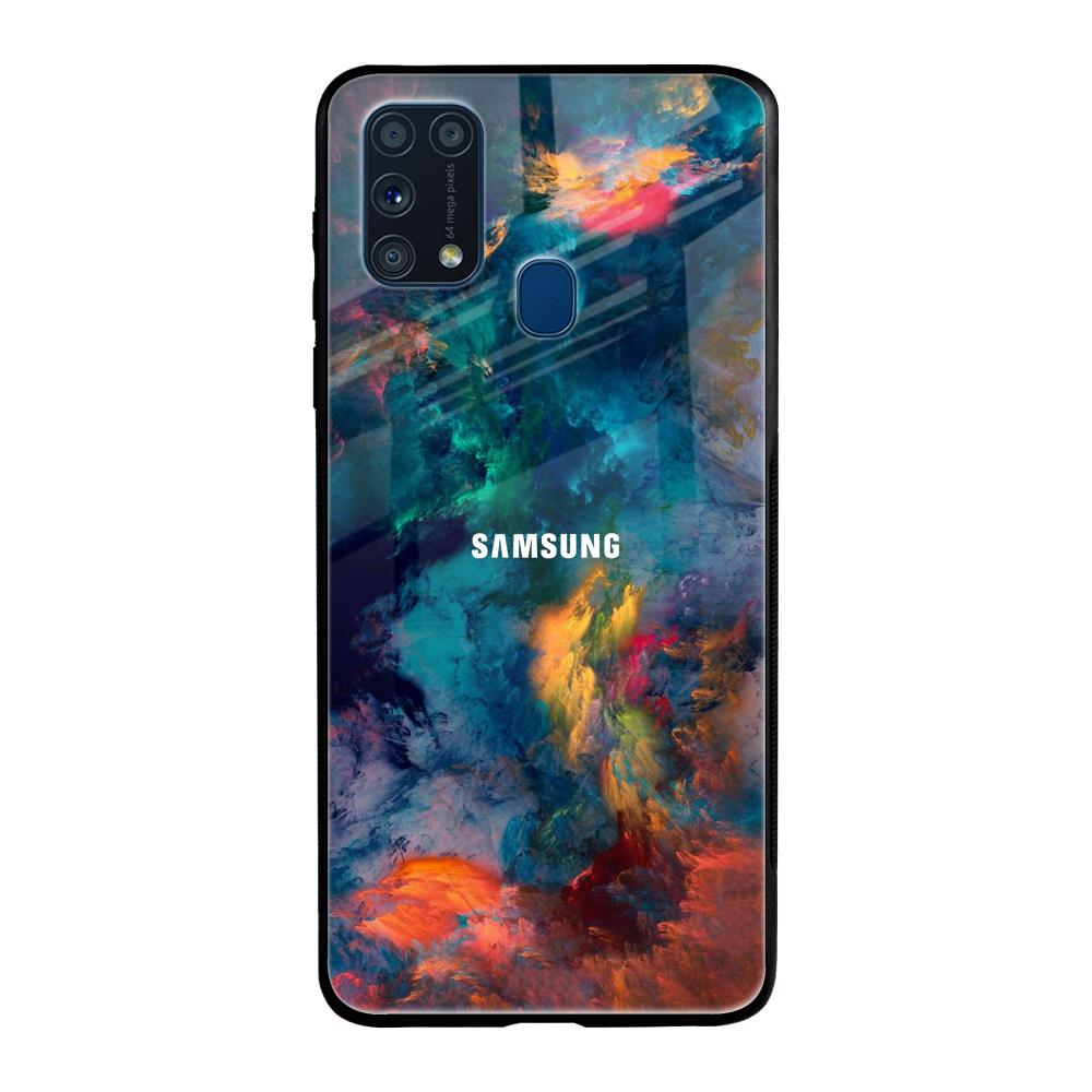 Colored Storm Samsung Galaxy M31 Glass Back Cover Online