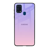 Lavender Gradient Samsung Galaxy M31 Glass Back Cover Online