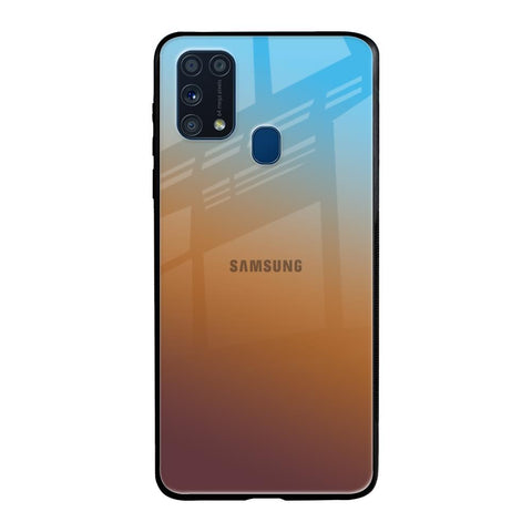 Rich Brown Samsung Galaxy M31 Glass Back Cover Online