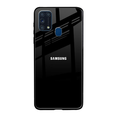 Jet Black Samsung Galaxy M31 Glass Back Cover Online