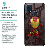 Angry Baby Super Hero Glass Case for Samsung Galaxy M31