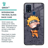 Orange Chubby Glass Case for Samsung Galaxy M31