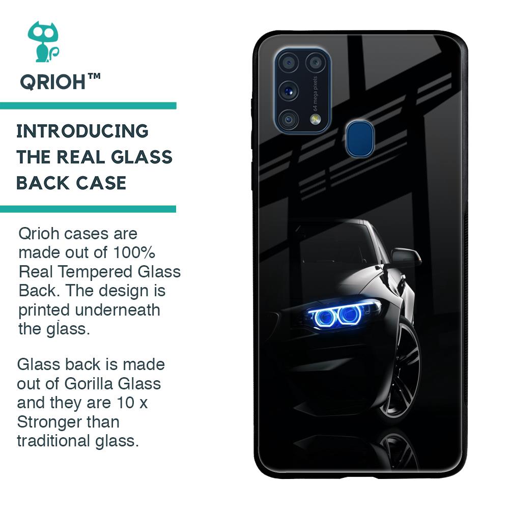 Car In Dark Glass Case for Samsung Galaxy M31