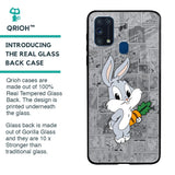 Cute Baby Bunny Glass Case for Samsung Galaxy M31