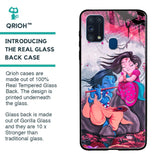 Radha Krishna Art Glass Case for Samsung Galaxy M31