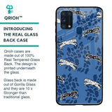 Blue Cheetah Glass Case for Samsung Galaxy M31