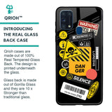 Danger Signs Glass Case for Samsung Galaxy M31