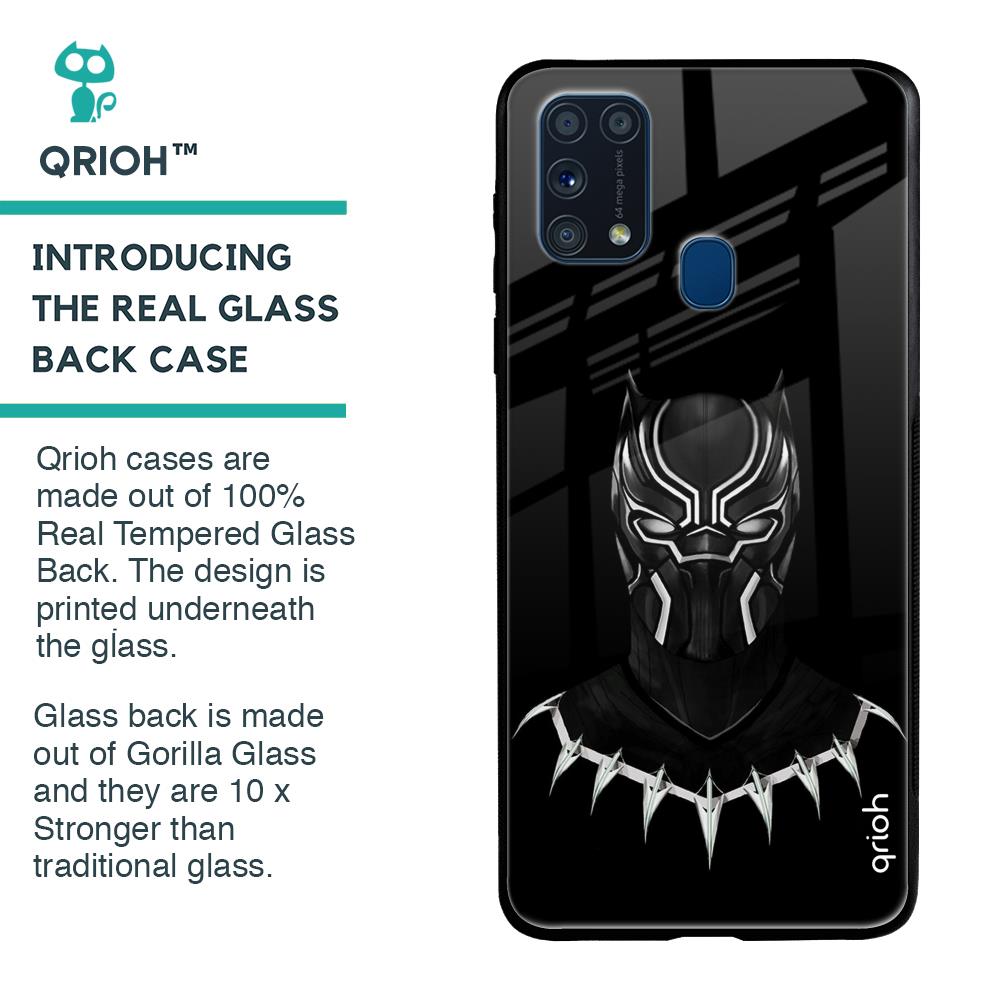 Dark Superhero Glass Case for Samsung Galaxy M31