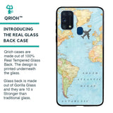 Travel Map Glass Case for Samsung Galaxy M31