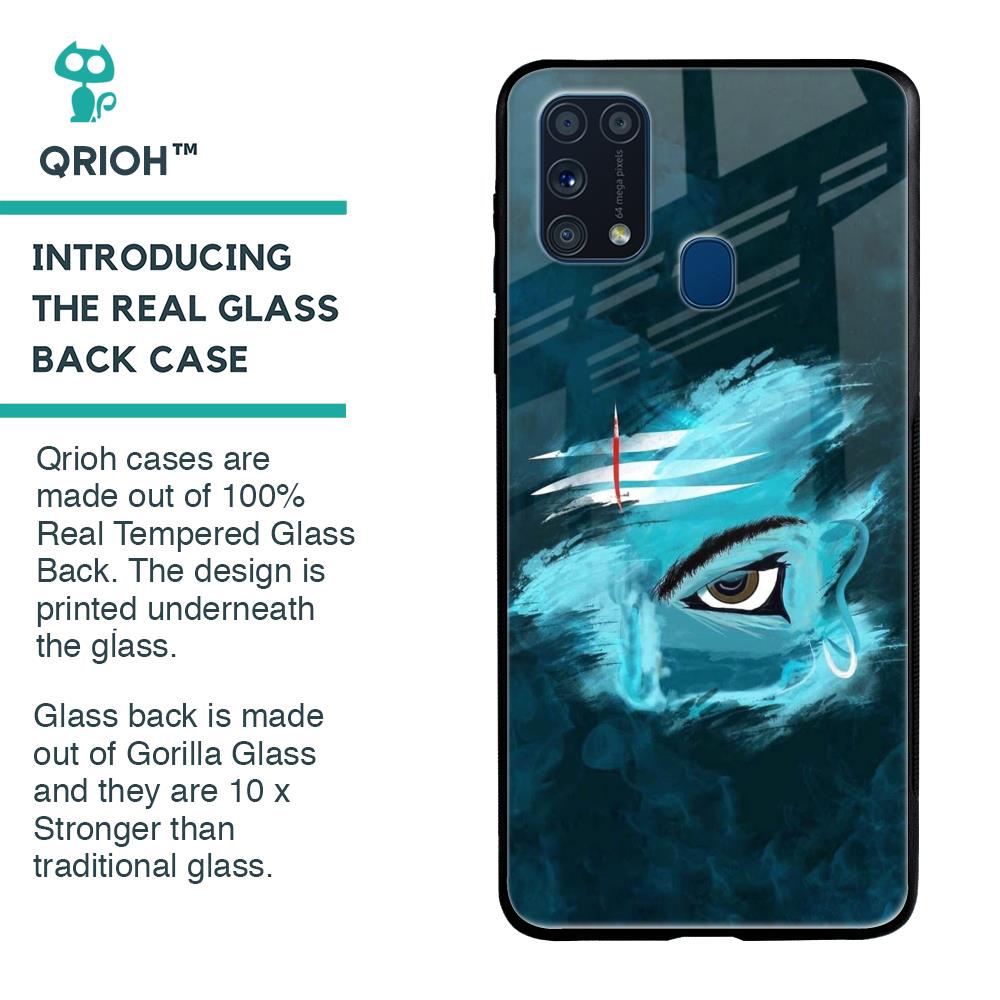 Power Of Trinetra Glass Case For Samsung Galaxy M31
