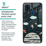 Astronaut Dream Glass Case For Samsung Galaxy M31