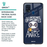 Struggling Panda Glass Case for Samsung Galaxy M31