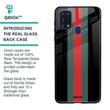 Vertical Stripes Glass Case for Samsung Galaxy M31