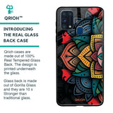 Retro Gorgeous Flower Glass Case for Samsung Galaxy M31