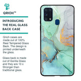 Green Marble Glass case for Samsung Galaxy M31