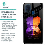 Minimalist Anime Glass Case for Samsung Galaxy M31