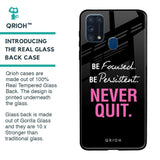 Be Focused Glass case for Samsung Galaxy M31