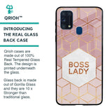 Boss Lady Glass Case for Samsung Galaxy M31