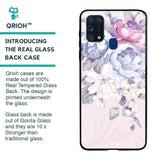 Elegant Floral Glass case for Samsung Galaxy M31