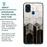 Tricolor Pattern Glass Case for Samsung Galaxy M31