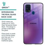 Ultraviolet Gradient Glass Case for Samsung Galaxy M31