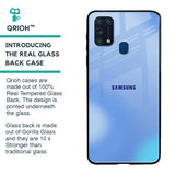 Vibrant Blue Texture Glass Case for Samsung Galaxy M31