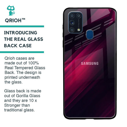 Razor Black Glass Case for Samsung Galaxy M31