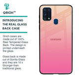 Pastel Pink Gradient Glass Case For Samsung Galaxy M31