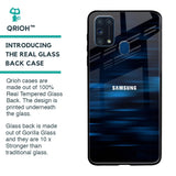 Blue Rough Abstract Glass Case for Samsung Galaxy M31