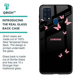 Fly Butterfly Glass Case for Samsung Galaxy M31