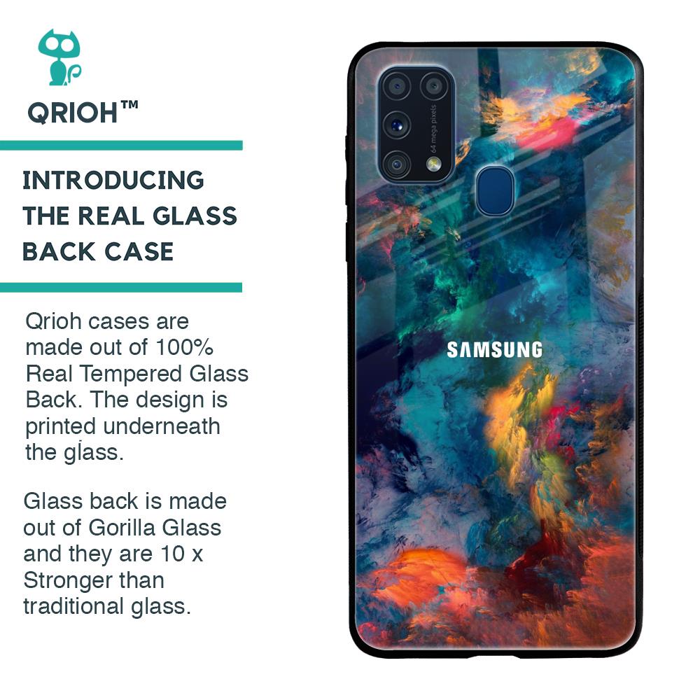 Colored Storm Glass Case for Samsung Galaxy M31