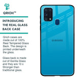 Blue Aqua Glass Case for Samsung Galaxy M31