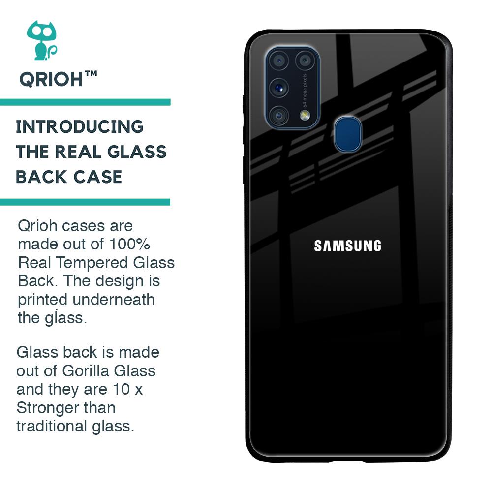 Jet Black Glass Case for Samsung Galaxy M31
