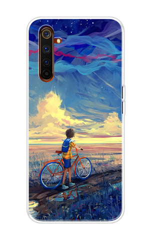 Riding Bicycle to Dreamland Realme 6 Pro Back Cover