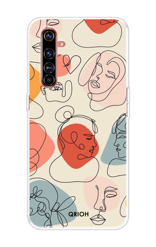 Abstract Faces Realme X50 Pro Back Cover