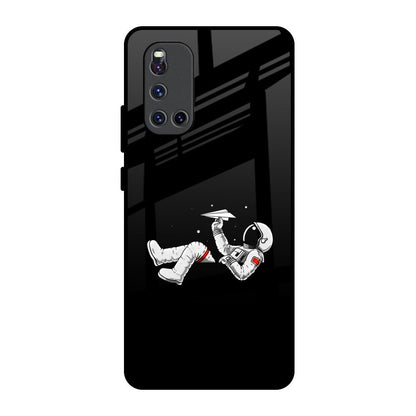 Space Traveller Vivo V19 Glass Back Cover Online